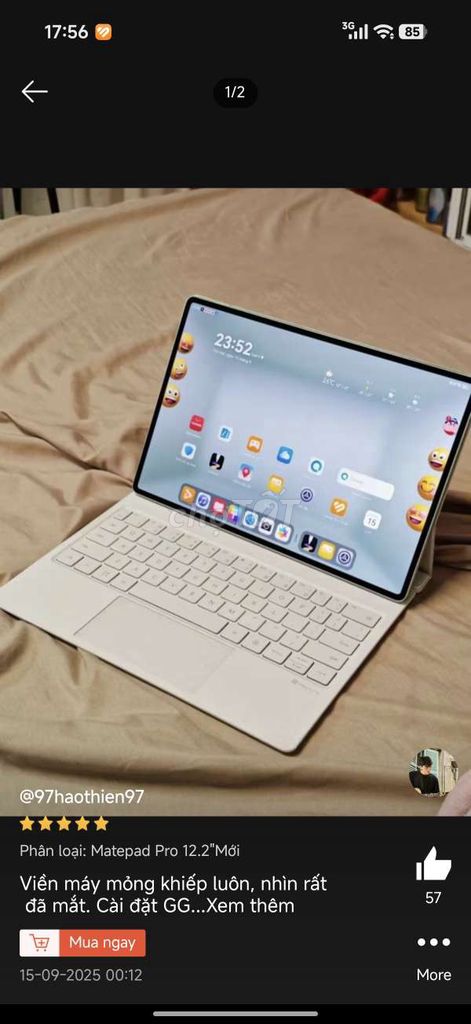 Huawei MatePad Pro 12.2 Tandem OLED. Mua bán Máy tính bảng tại Quận 12 Tp Hồ Chí Minh được đăng bởi Thuận Nguyễn hình 1