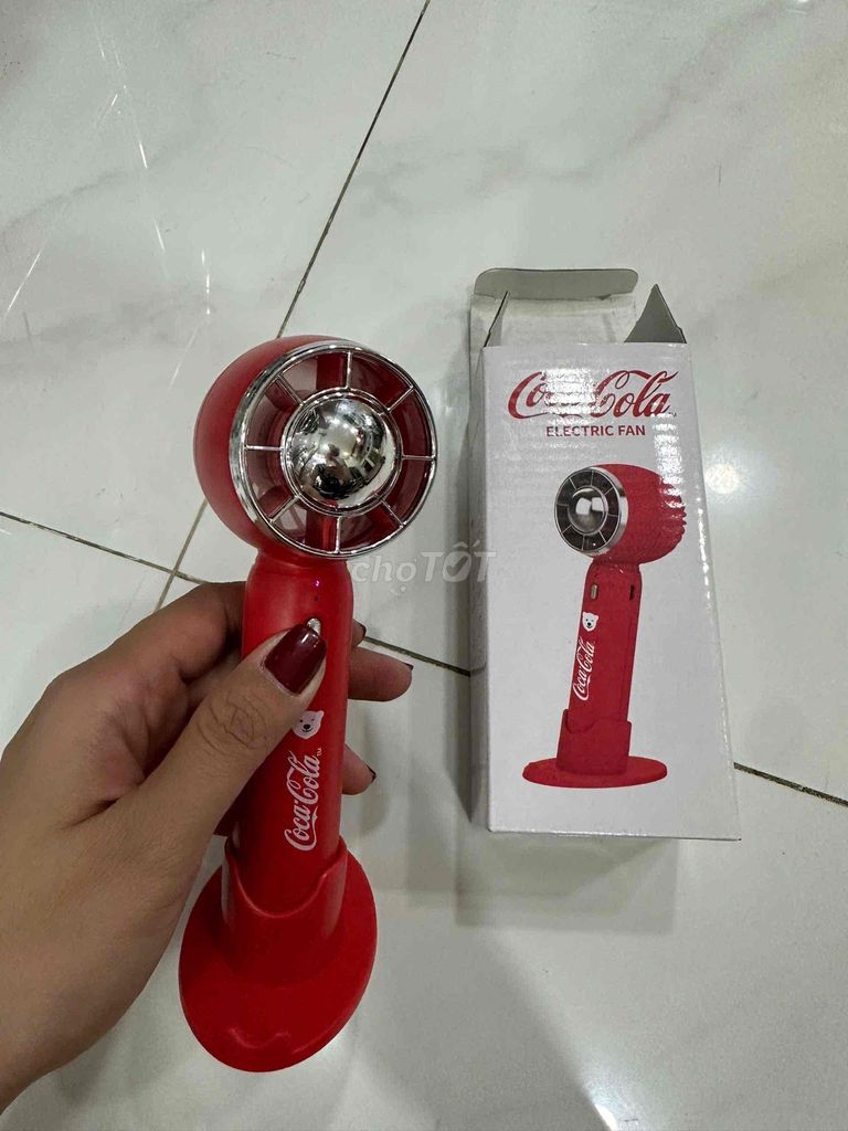 Quạt pin usb cầm tay quà tặng Coca Cola