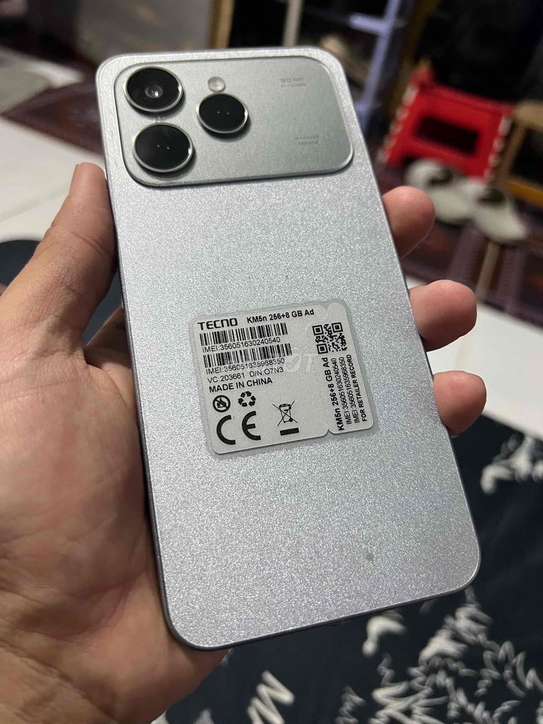 Tecno Spark 40 256GB Bạc zin đẹp 99% có gl. Mua bán Điện thoại tại Quận 12 Tp Hồ Chí Minh được đăng bởi Phát Tài hình 1