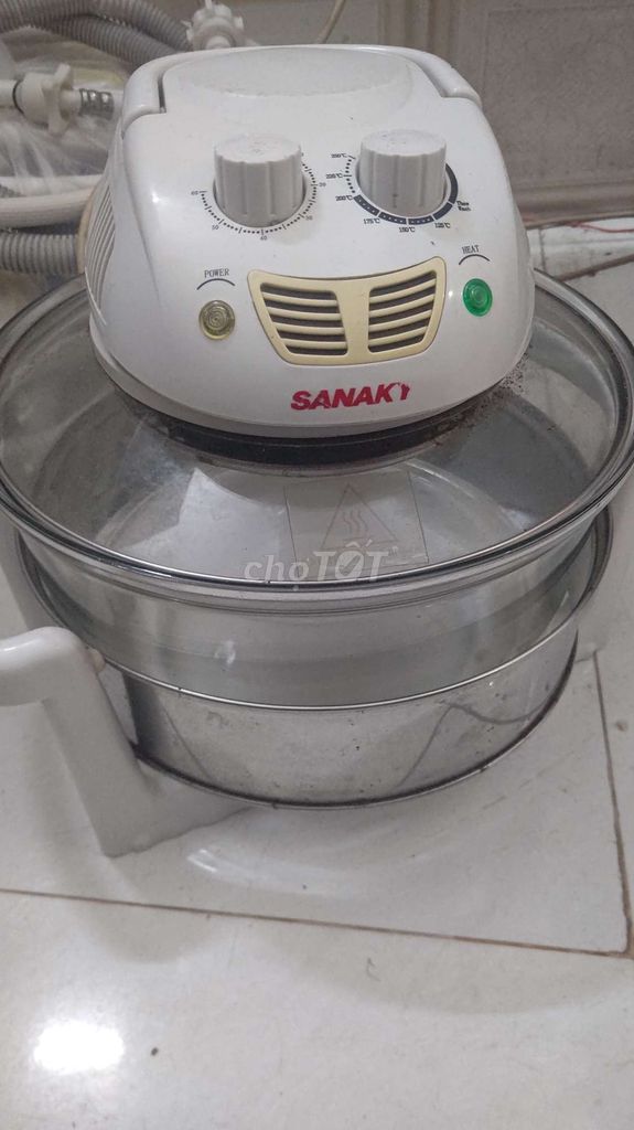 Lò nướng Sanaky khổnglồ 12L nướng dc 2 con gà 1lúc