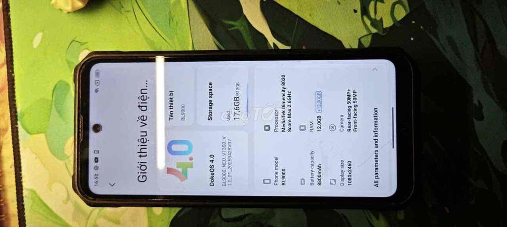 Blackview BL9000 12GB/512GB Đen Kháng nước. Mua bán Điện thoại tại Huyện Thanh Oai Hà Nội được đăng bởi Sơn Lành cuộc đời hình 1