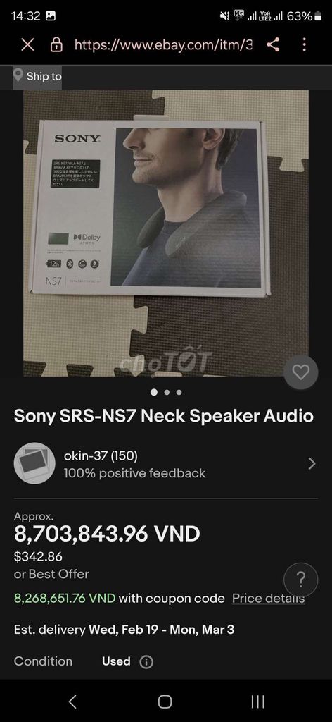 LOA ĐEO CỔ SONY SRS-NS7