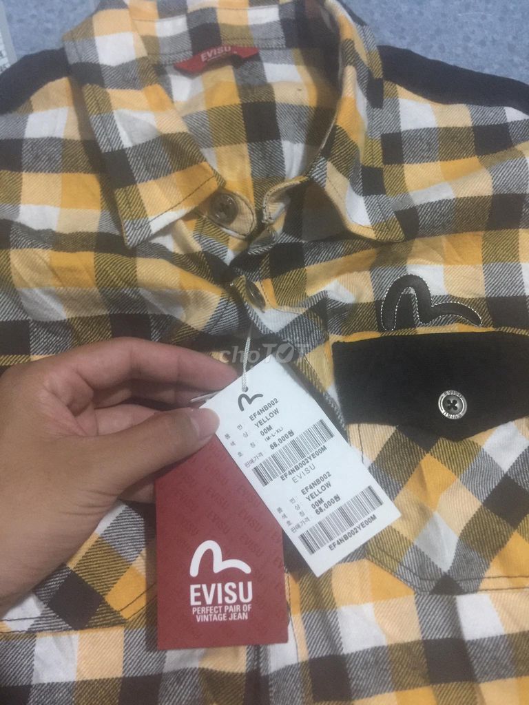 0777949483 - Áo Evisu shirt, chất liệu siêu đẹp, size M, new