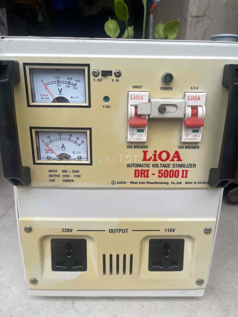 Ổn áp Lioa DRI - 5000 II. Mua bán Đồ chuyên dụng, Giống nuôi trồng tại Quận Long Biên Hà Nội được đăng bởi Quang Đạt hình 1