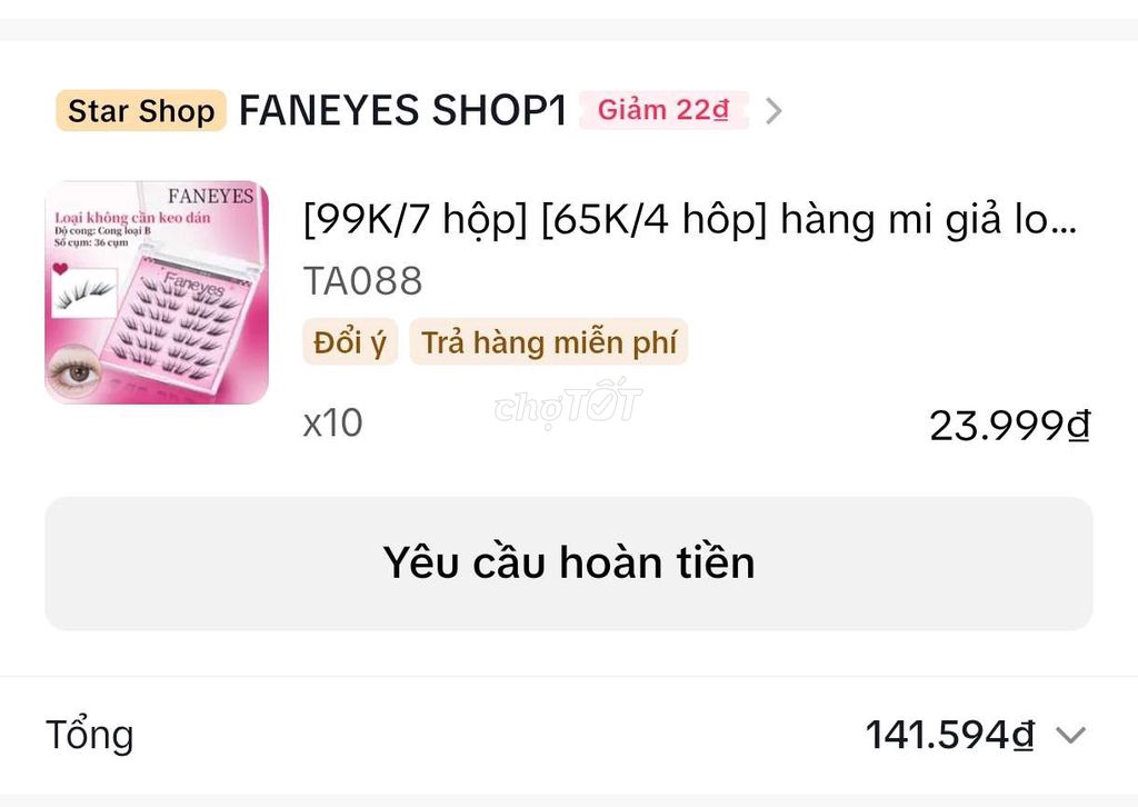 Mi giả Faneyes giấy nữ. Mua bán Phụ kiện thời trang khác tại Quận Gò Vấp Tp Hồ Chí Minh được đăng bởi Quỳnh Trang Nguyễn hình 1