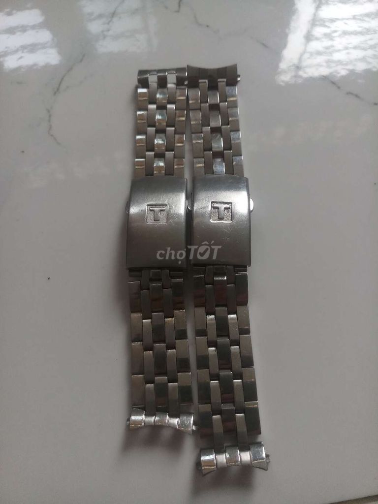 Cặp đôi dây đồng hồ Tissot inox.