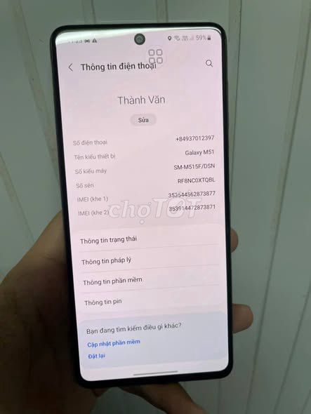 Samsung M51 128GB Trắng. Mua bán Điện thoại tại Quận 6 Tp Hồ Chí Minh được đăng bởi Hội Đồ Điện Tử hình 1