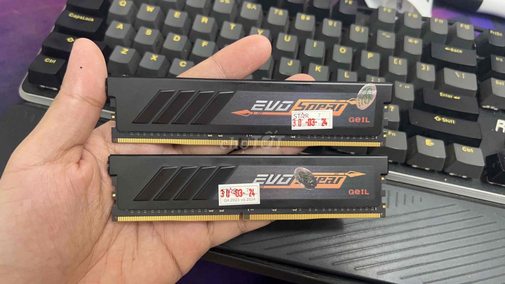 RAM 16G/3200 Geil EVO Spear còn BH dài. Mua bán Linh kiện (RAM, Card...) tại Huyện Bình Chánh Tp Hồ Chí Minh được đăng bởi NBB hình 1