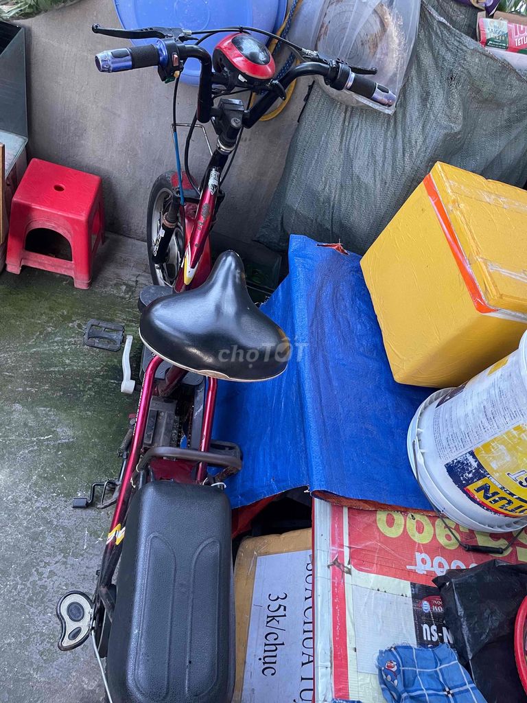 Xe đạp điện Asama màu Đỏ Hư bình. Mua bán Xe điện tại Thành phố Biên Hòa Đồng Nai được đăng bởi Tran trường son hình 2