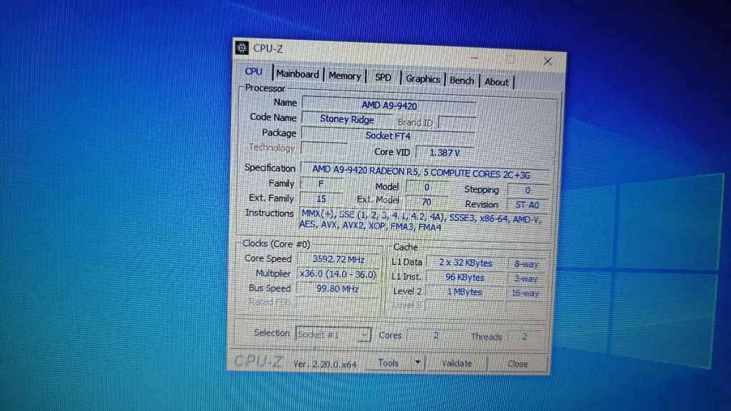 Asus A9-9420 8GB Đen Hỏng loa ngoài, không pin. Mua bán Laptop tại Quận Bắc Từ Liêm Hà Nội được đăng bởi Trịnh Công Đốc hình 1