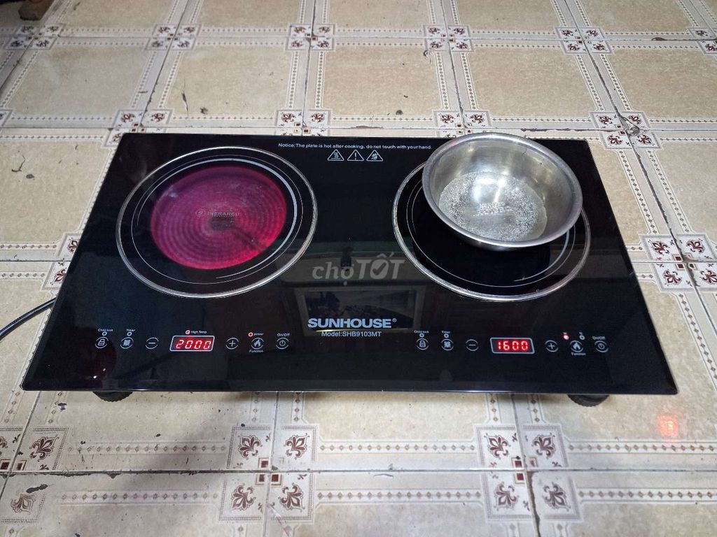 Bếp điện SUNHOUSE SHB9103MT. Mua bán Bếp, lò, đồ điện nhà bếp tại Quận Bình Tân Tp Hồ Chí Minh được đăng bởi tân long  hình 1