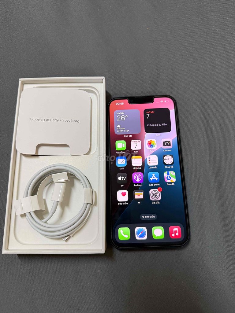 iPhone 13 q.tế zin 100% như mới, pin 100%,bh 5/26. Mua bán Điện thoại tại Huyện Nhà Bè Tp Hồ Chí Minh được đăng bởi Anh hình 1