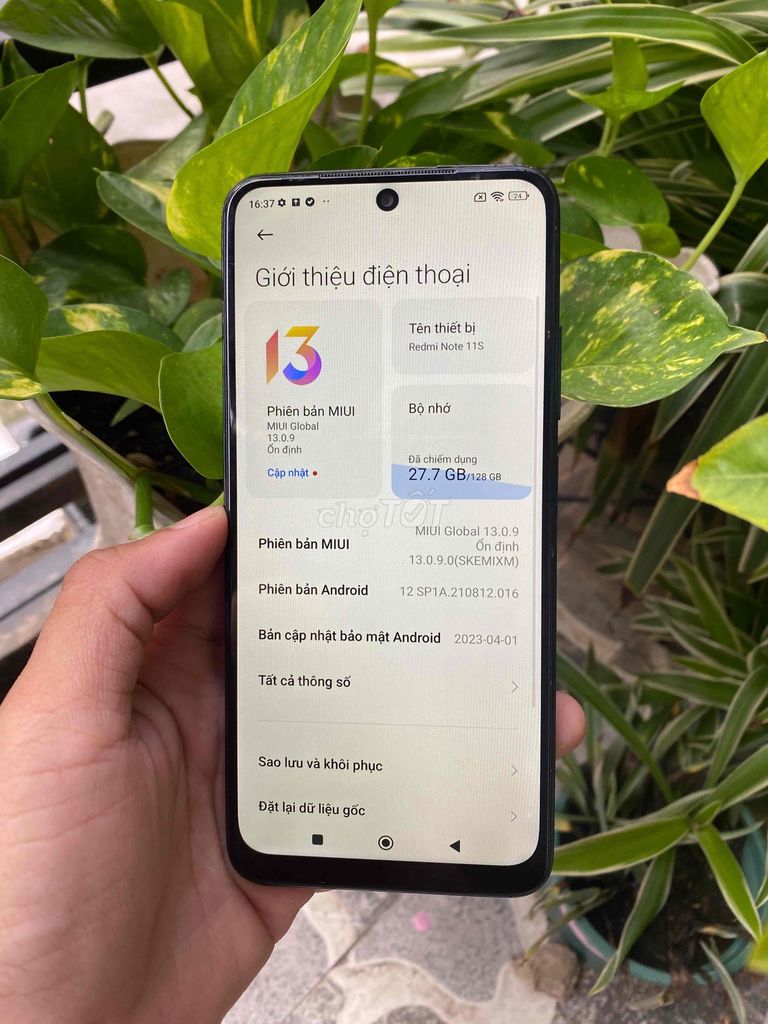 Xiaomi Redmi Note 11S 6+2/128GB. Mua bán Điện thoại tại Thành phố Thuận An Bình Dương được đăng bởi Huy SP hình 1