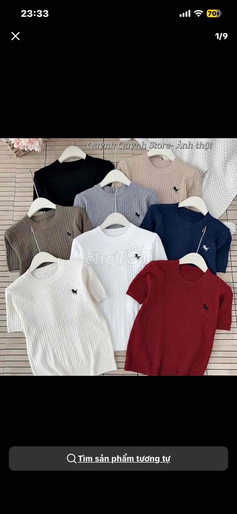 Áo Cổ Tròn Đan Thừng Cộc Tay, Họạ Tiết Thêu Ngựa. Mua bán Quần áo tại Thành phố Buôn Ma Thuột Đắk Lắk được đăng bởi Nguyễn Thanh Hân hình 1