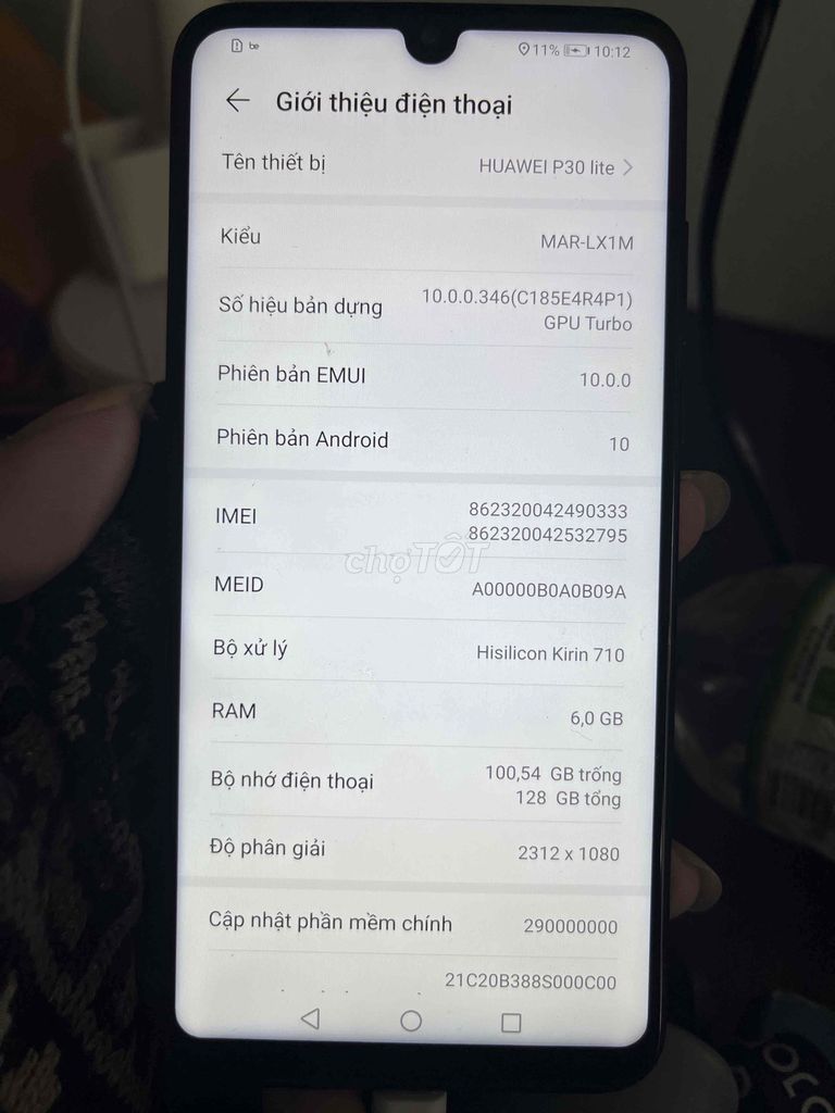 Huawei P30 Lite 6GB 128GB Đen. Mua bán Điện thoại tại Thành phố Thủ Đức Tp Hồ Chí Minh được đăng bởi Ban Văn Thành hình 1