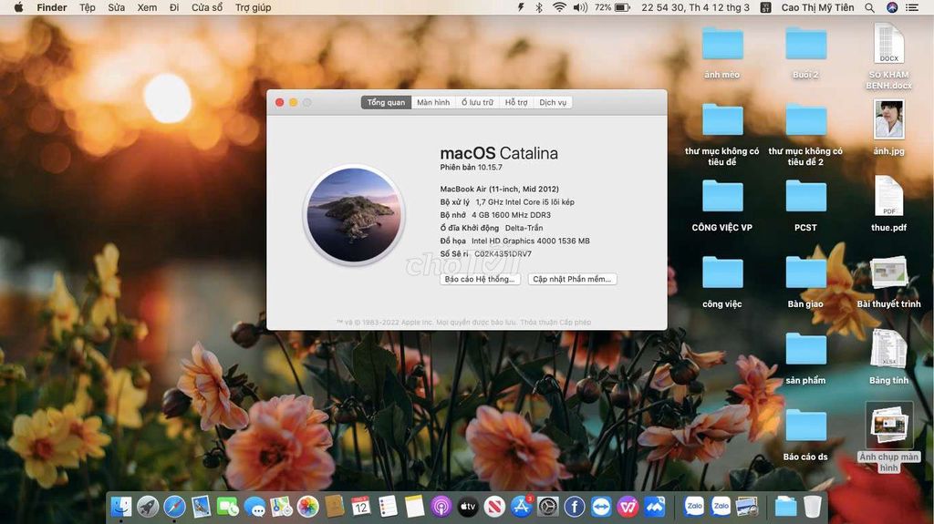 Cần thanh lý Macbook Air. Mua bán Laptop tại Huyện Bình Chánh Tp Hồ Chí Minh được đăng bởi Py Lun hình 5