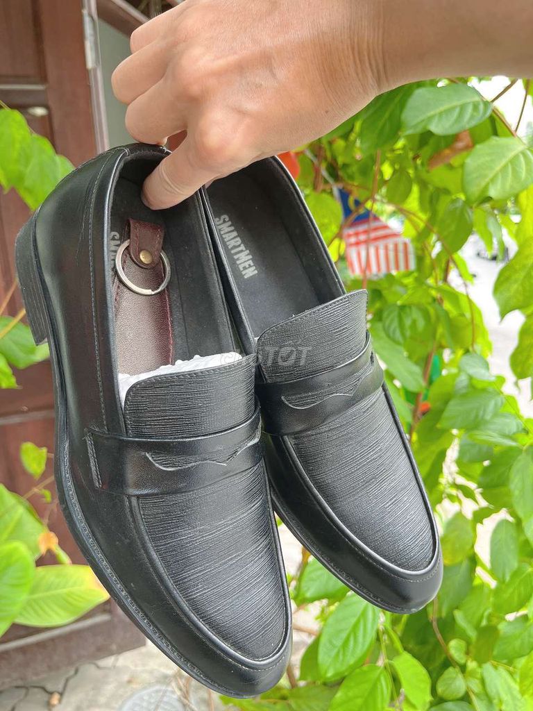 Giày lười Nam SmartMen Da bò Đen. Mua bán Giày dép tại Quận Ngũ Hành Sơn Đà Nẵng được đăng bởi Cô Trương hình 1