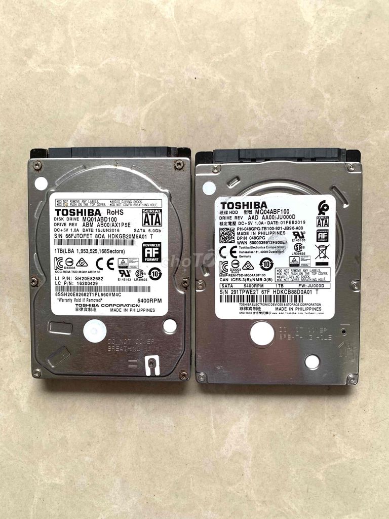Ổ cứng Toshiba HDD 1TB SATA 5400RPM. Mua bán Linh kiện (RAM, Card...) tại Quận Tân Phú Tp Hồ Chí Minh được đăng bởi Nguyễn Phong hình 1