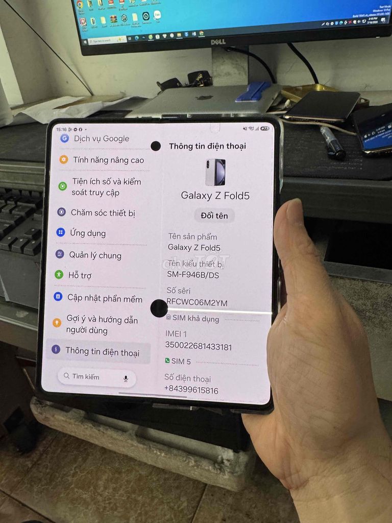 Samsung Galaxy Z Fold5 256GB. Mua bán Điện thoại tại Quận Lê Chân Hải Phòng được đăng bởi Phuong hình 1