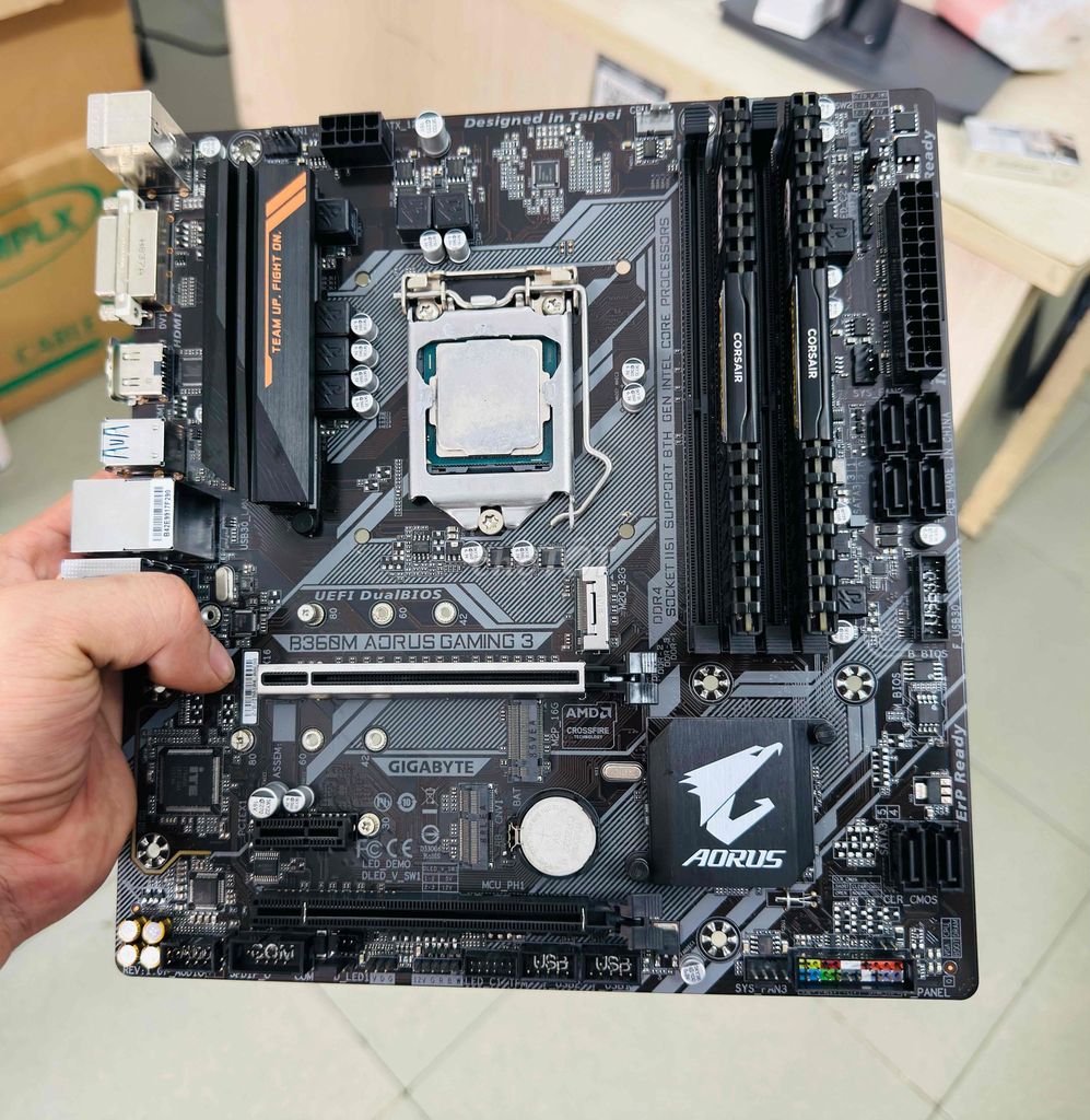Main B360M Aorus Gaming 3, i7 8700, Ram 16GB/2666. Mua bán Linh kiện (RAM, Card...) tại Quận 12 Tp Hồ Chí Minh được đăng bởi Anh Tuan hình 1