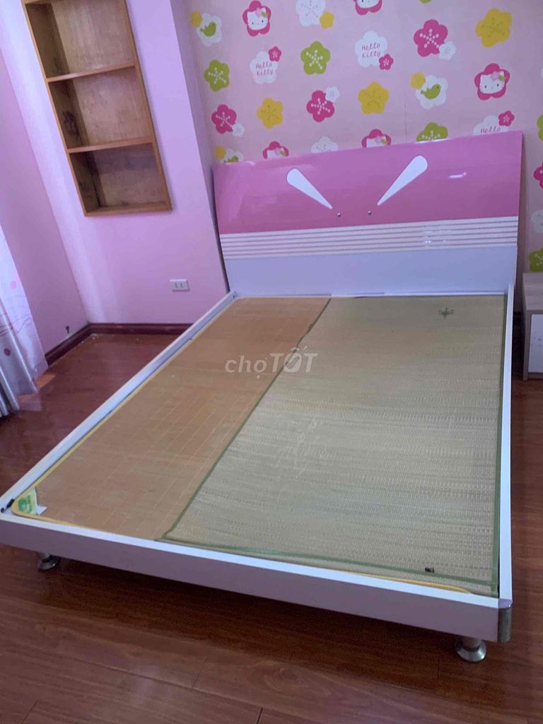 PASS giường gỗ MDF 2 ngăn kéo Free ship lắp luôn. Mua bán Giường, chăn ga gối nệm tại Quận Thanh Xuân Hà Nội được đăng bởi Bông Bông hình 1