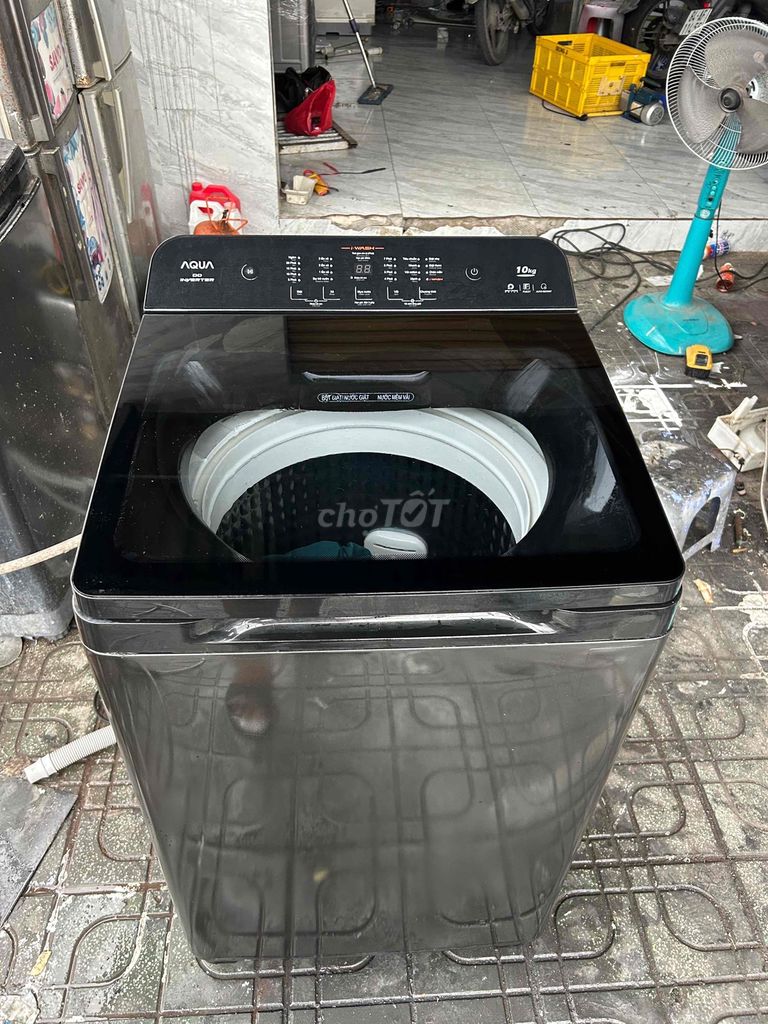 thanh lý máy giặt Aqua 10kg  invete tiết kiệm điện. Mua bán Máy giặt tại Thị xã Tân Uyên Bình Dương được đăng bởi Văn Thông hình 1