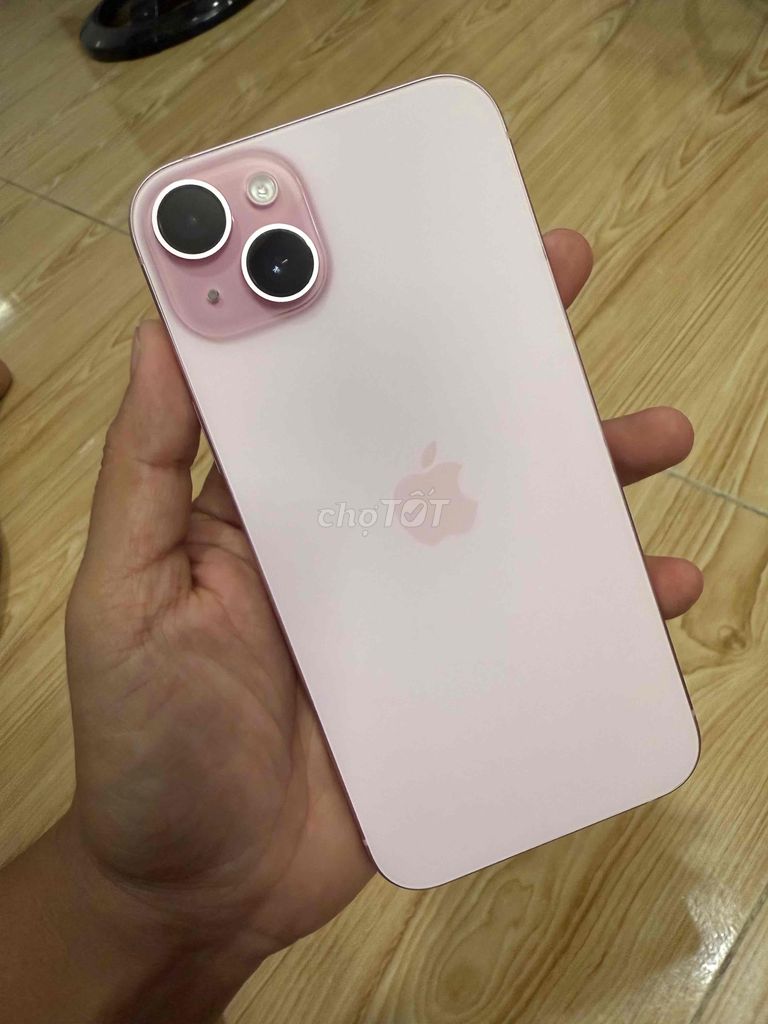 iphone 15plus 128gb hồng pin zin 100 đẹp keng