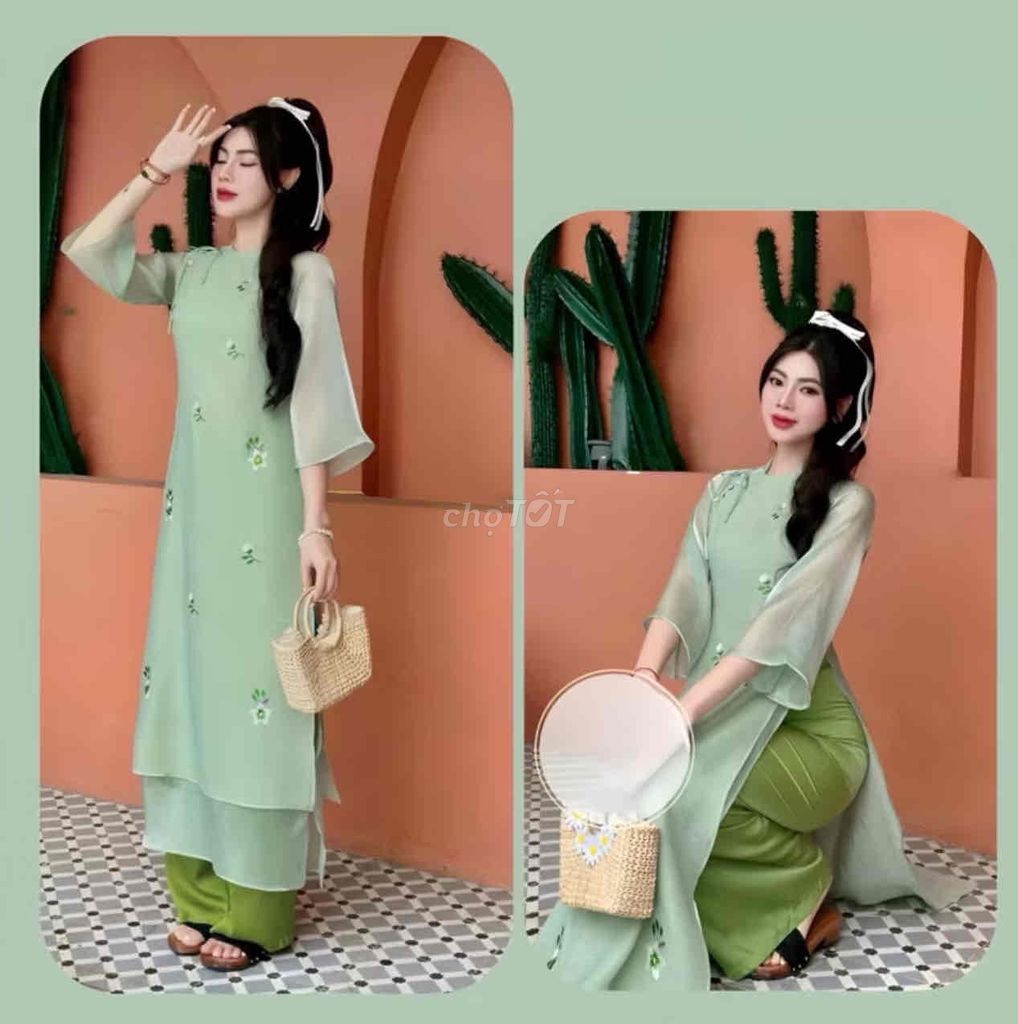 (SHOP BIGSIZE NỮ 50KG ĐẾN 90KG) set áo dài hoa nhí. Mua bán Quần áo tại Quận Đống Đa Hà Nội được đăng bởi Nguyễn Hương Lan hình 1