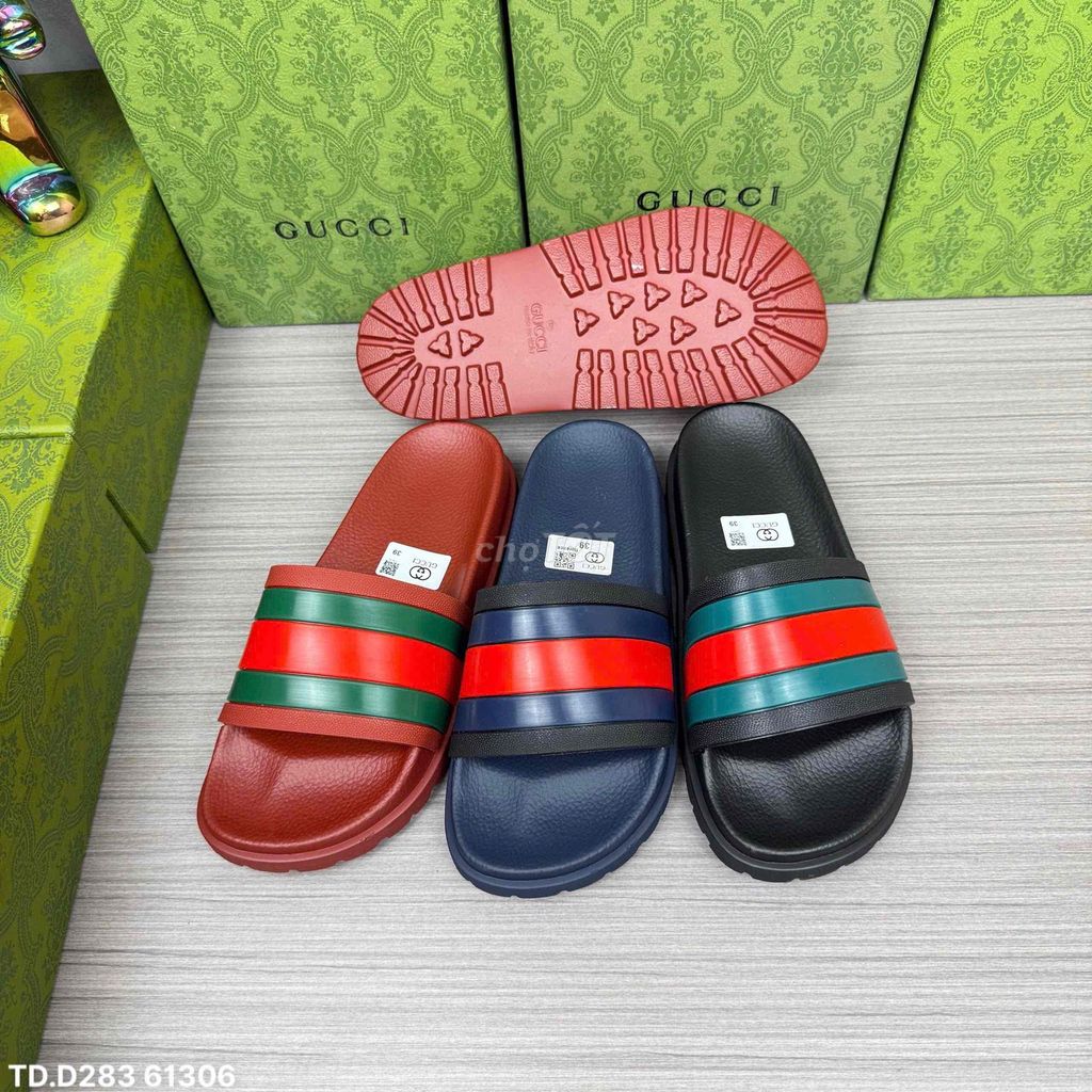 Dép lê Gucci Cao cấp Đỏ, xanh dương, đen 38-43. Mua bán Giày dép tại Huyện Đông Anh Hà Nội được đăng bởi shop linh tinh hình 1