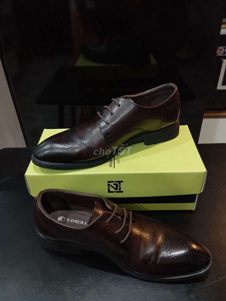 Giày Oxford Nam Da bò Nâu đen. Mua bán Giày dép tại Quận Nam Từ Liêm Hà Nội được đăng bởi Man hình 1