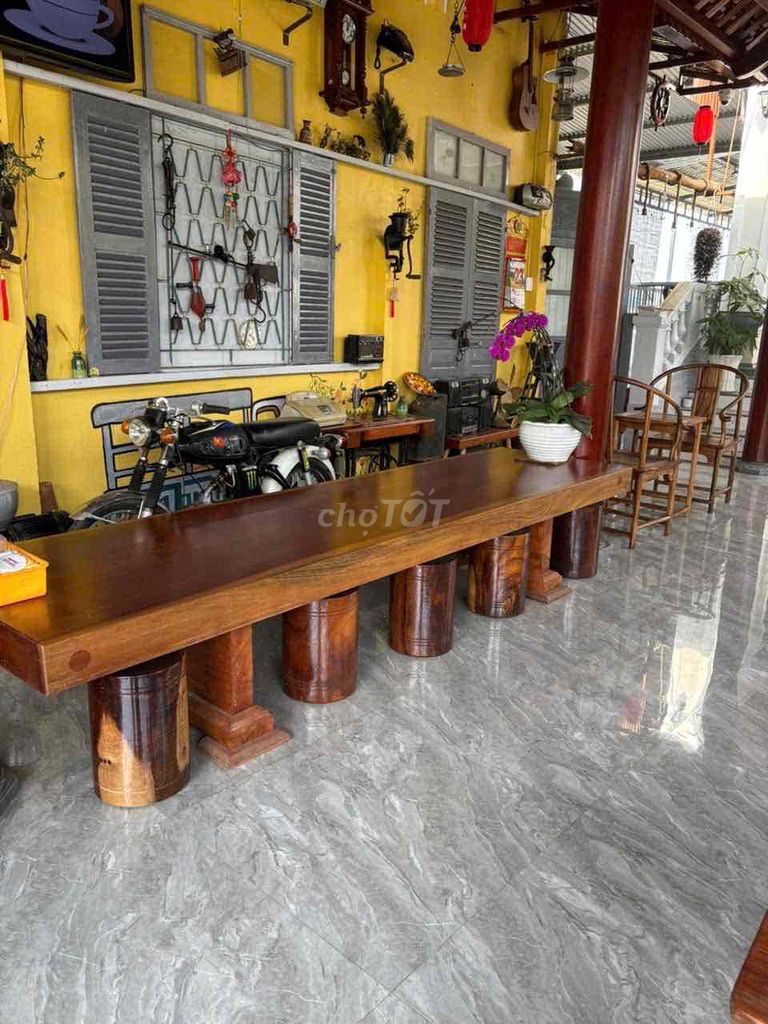 Bàn gỗ tự nhiên 3m2x80cm Nâu. Mua bán Bàn ghế tại Thành phố Bảo Lộc Lâm Đồng được đăng bởi Anh đào hình 1
