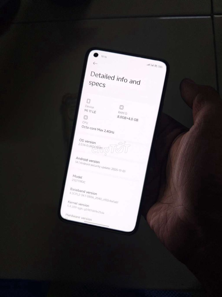 Xiaomi Mi 11 Lite 5G 128GB Vàng 99% nguyên zin. Mua bán Điện thoại tại Huyện Hóc Môn Tp Hồ Chí Minh được đăng bởi Tuấn Đồ Dõm hình 1