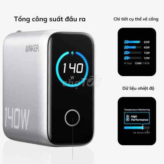 cốc sạc anker 140w. Mua bán Phụ kiện (Màn hình, Chuột...) tại Thị xã Tân Uyên Bình Dương được đăng bởi Nguyễn Duy Lực hình 1