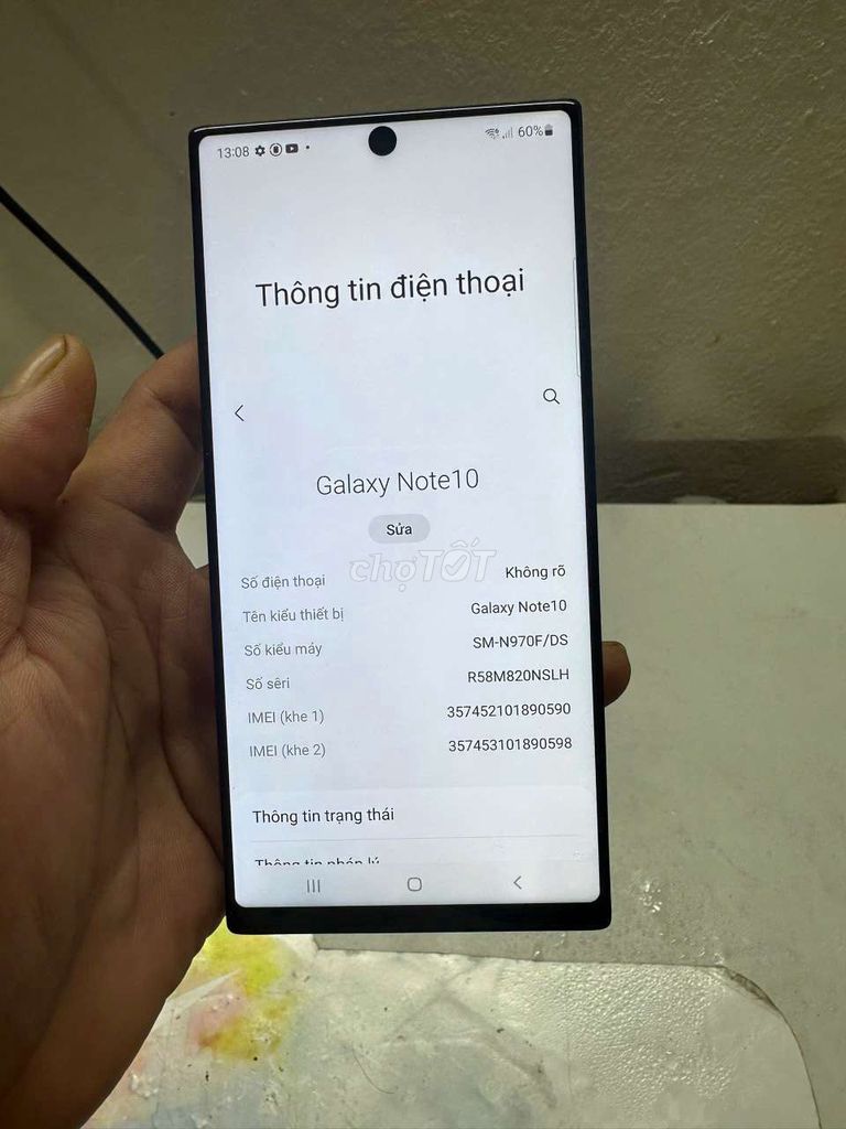 Ngon bổ rẻ. SS note10 chi tiết dưới mô tả. Mua bán Điện thoại tại Quận Tây Hồ Hà Nội được đăng bởi duyên hình 3