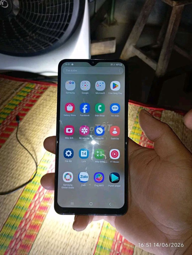 Samsung Galaxy A12 4GB 128GB Đen Đã qua sử dụng. Mua bán Điện thoại tại Huyện Mỏ Cày Nam Bến Tre được đăng bởi Hoàng thật mobile  hình 1