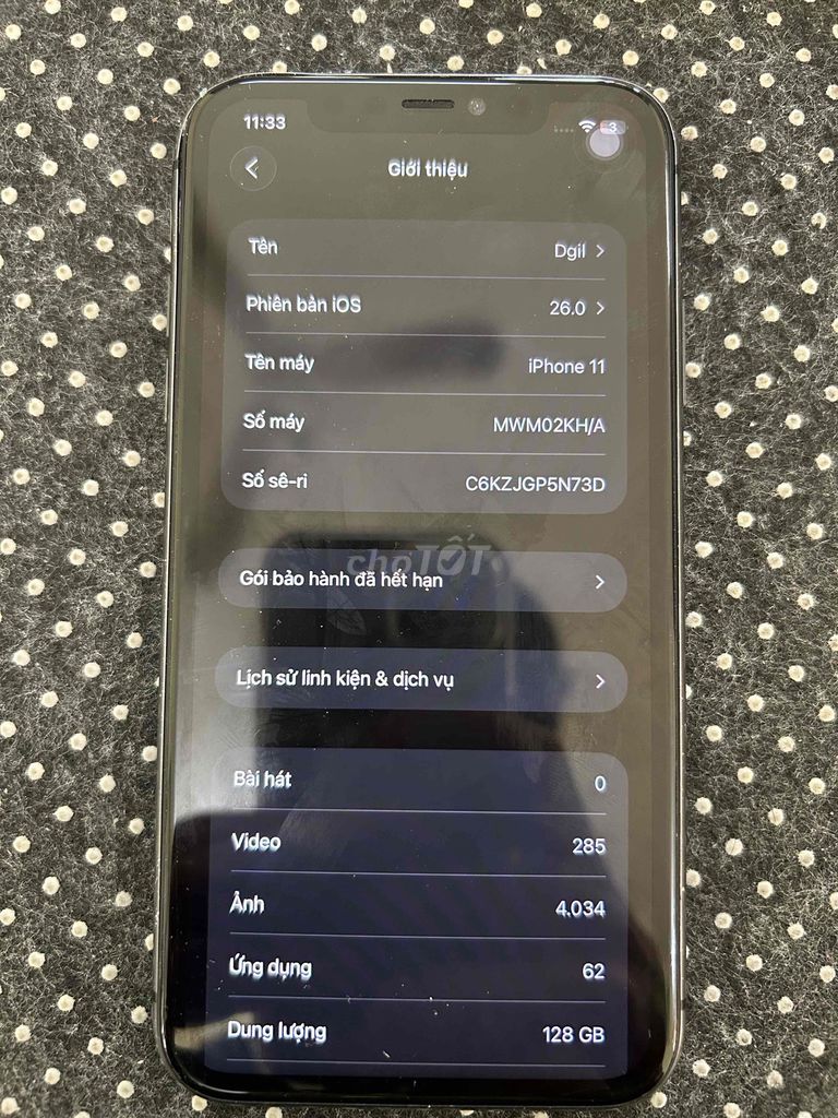Apple iPhone 11 128GB Đen. Mua bán Điện thoại tại Thành phố Cao Lãnh Đồng Tháp được đăng bởi Cris Cường hình 1