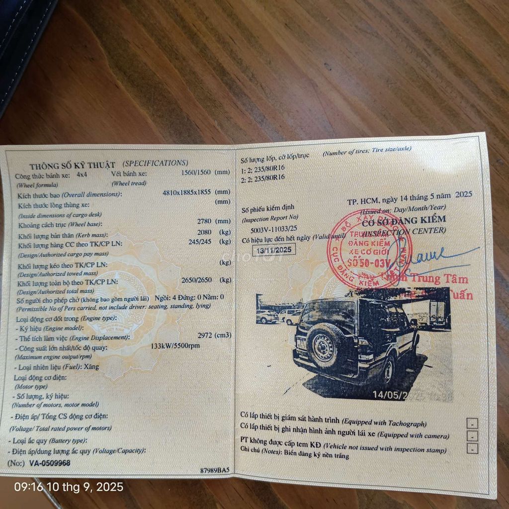 2004 - 23600 km. Mua bán Ô tô tại Quận Bình Thạnh Tp Hồ Chí Minh được đăng bởi Đặng Quốc Tuấn hình 5