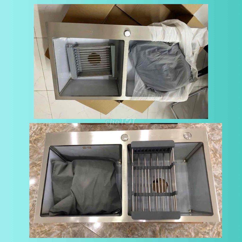 Chậu rửa chén thép không gỉ 82x45cm Mới. Mua bán Thiết bị vệ sinh, nhà tắm tại Quận Hải Châu Đà Nẵng được đăng bởi THIẾT BỊ GIA DỤNG HÀNG CHÍNH HÃNG hình 1