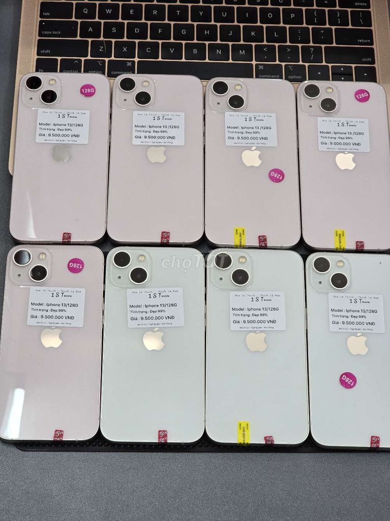 iPhone 13 128gb màu hồng, bán trả góp