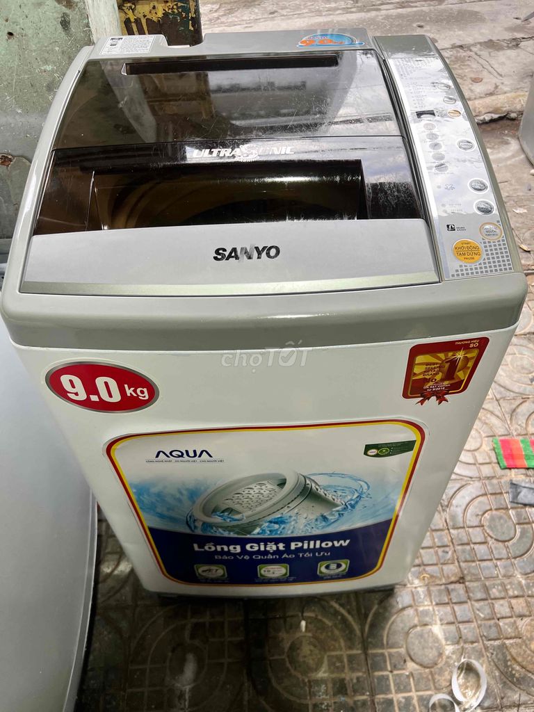 thanh lý máy giặt 9kg sanyo nguyên rin