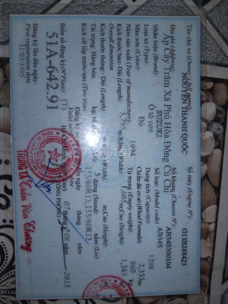 1994 - 999999 km. Mua bán Ô tô tại Thành phố Thủ Đức Tp Hồ Chí Minh được đăng bởi Nguyen Binh hình 1