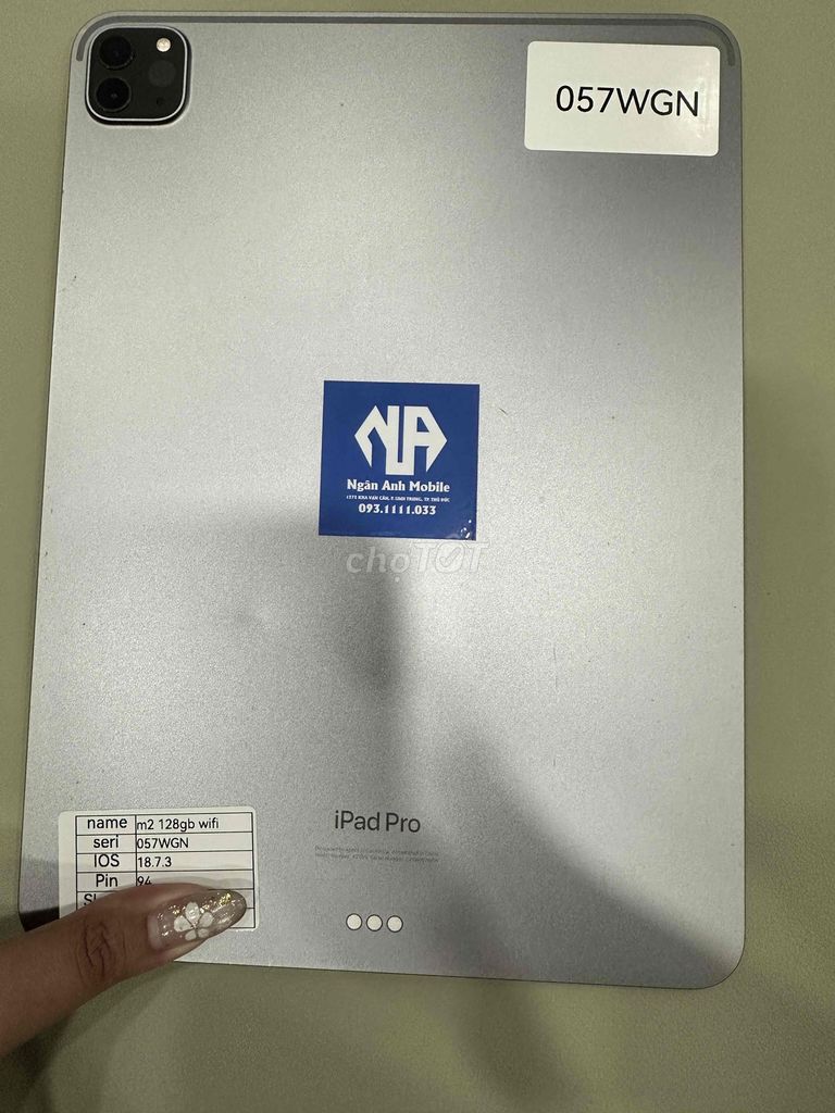 Ipad Pro M2 128GB Wifi 01. Mua bán Máy tính bảng tại Thành phố Thủ Đức Tp Hồ Chí Minh được đăng bởi Ngân anh mobile hình 1