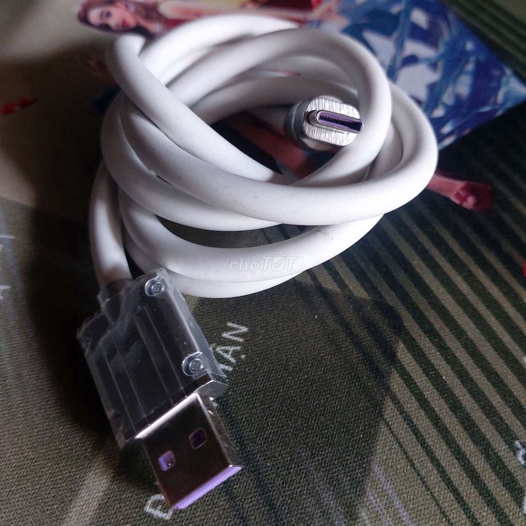 Dây cáp sạc USB Type C silicon thanh lý rẻ