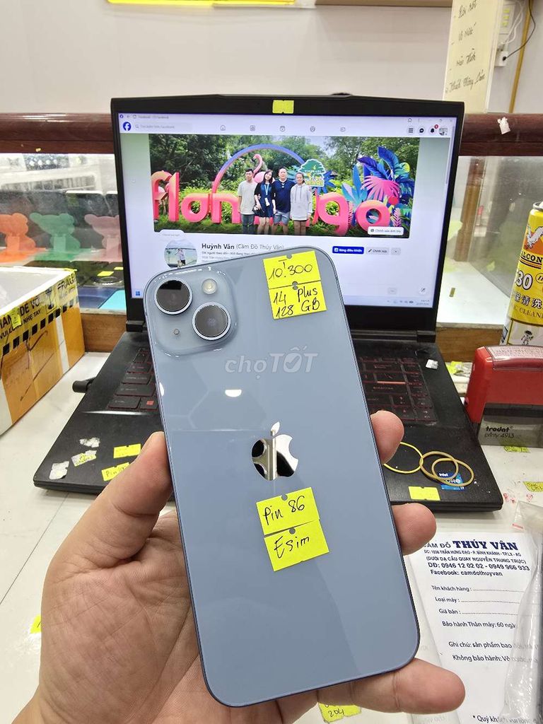 Apple iPhone 14 Plus 128GB - Q.Tế. Mua bán Điện thoại tại Thành phố Long Xuyên An Giang được đăng bởi Facebook Cầm Đồ Thúy Vân hình 1