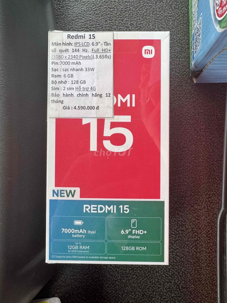 Xiaomi Redmi 15 128GB. Mua bán Điện thoại tại Huyện Quế Võ Bắc Ninh được đăng bởi Béo hình 1
