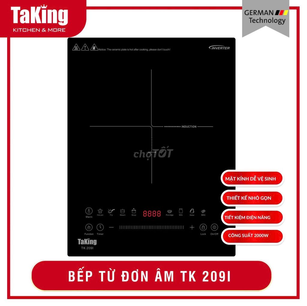 Bếp từ đơn TaKing TK 209I Đen. Mua bán Bếp, lò, đồ điện nhà bếp tại Huyện Hòa Vang Đà Nẵng được đăng bởi Nội thất tủ bếp TST hình 1