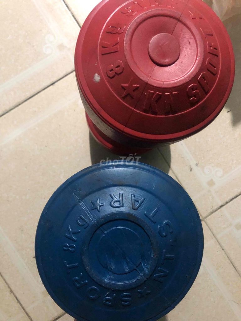 Tạ đơn 8kg cả 2 50k. Mua bán Đồ thể thao, Dã ngoại tại Quận Bình Thạnh Tp Hồ Chí Minh được đăng bởi huy hình 1
