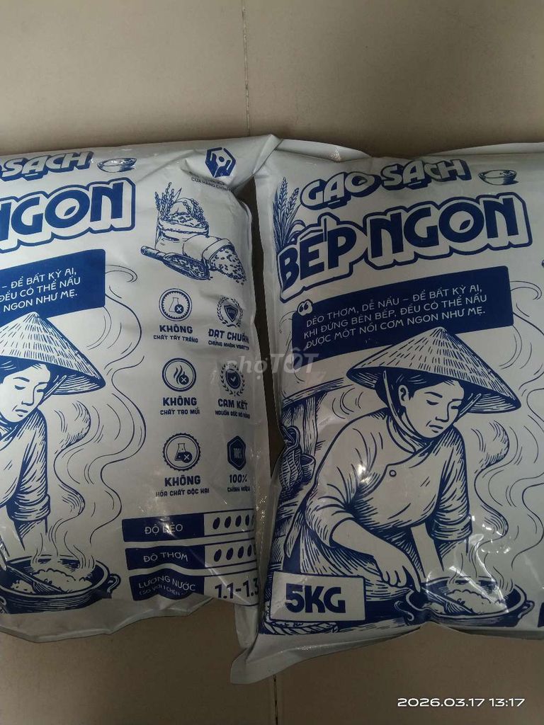 Gạo Bếp Ngon 10kg Dẻo thơm. Mua bán Đồ ăn, thực phẩm và các loại khác tại Quận 8 Tp Hồ Chí Minh được đăng bởi sao đêm  hình 1
