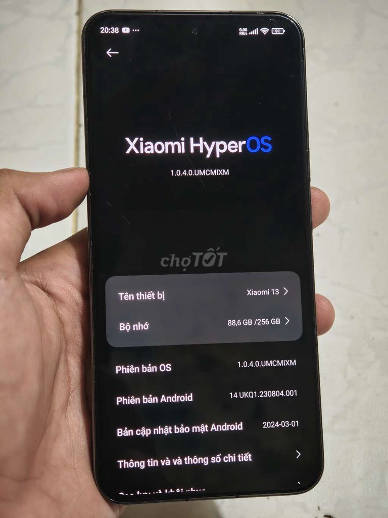 Xiaomi 13 12GB/256GB Đen. Mua bán Điện thoại tại Quận Bình Thạnh Tp Hồ Chí Minh được đăng bởi Dương hình 1