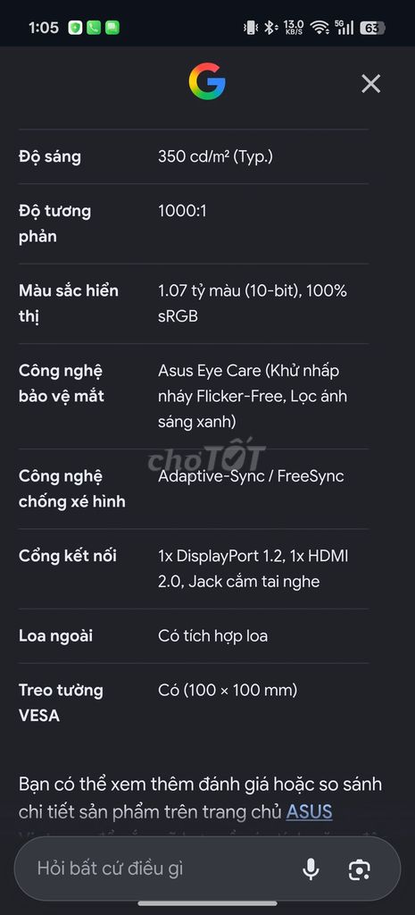 ASUS VP32UQ 31.5 inch 4K IPS Như mới. Mua bán Phụ kiện (Màn hình, Chuột...) tại Quận Bắc Từ Liêm Hà Nội được đăng bởi Đỗ Thiện hình 1
